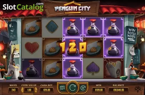 Скрин6. Penguin City слот