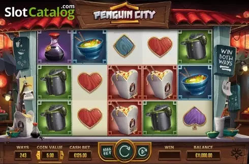 Скрин2. Penguin City слот