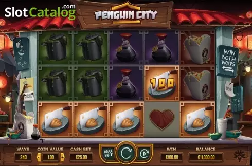 Скрин3. Penguin City слот