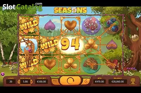 Скрин5. Seasons (Yggdrasil) слот