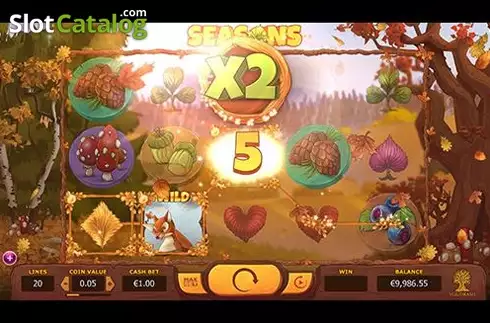 Скрин6. Seasons (Yggdrasil) слот