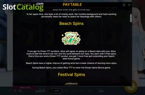 Скрин5. Slot Alice слот