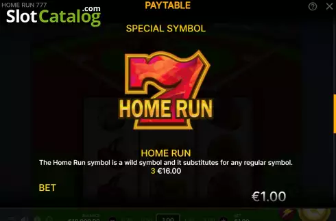 Скрин7. Home Run 777 слот