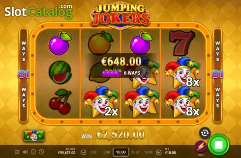 Скрин3. Jumping Jokers (Yolted) слот
