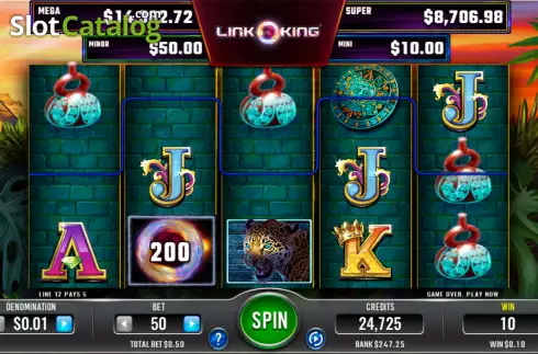 Скрин3. Link King Power of Maya слот