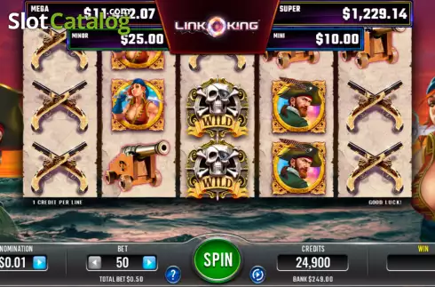 Скрин2. Link King Buccaneers Booty слот