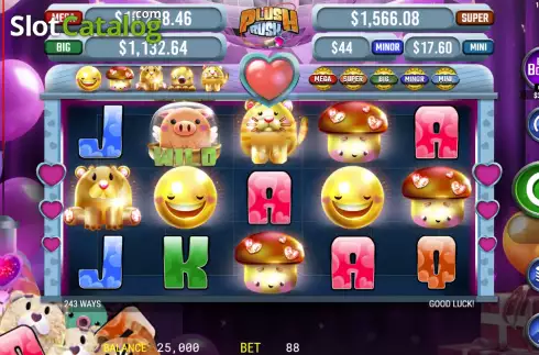 Скрин2. Plush Rush слот