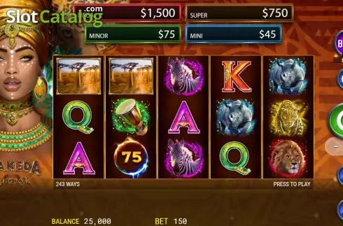 Скрин2. Makeda Epic Kingdom слот