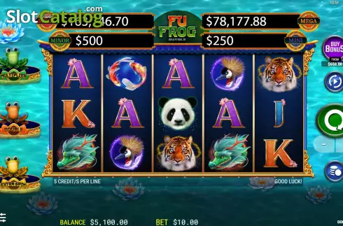 Скрин3. Fu Frog Animals слот