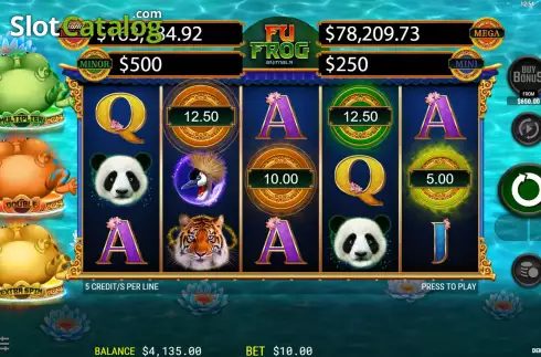 Скрин9. Fu Frog Animals слот