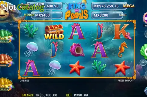 Скрин2. King of Pearls слот