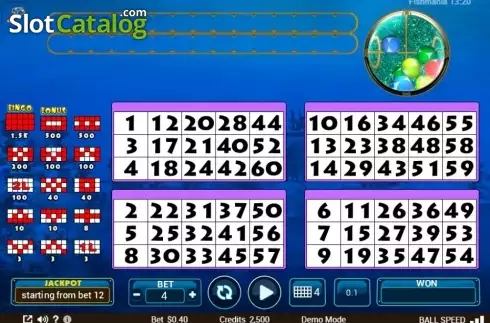 Скрин2. Fishmania Bingo слот