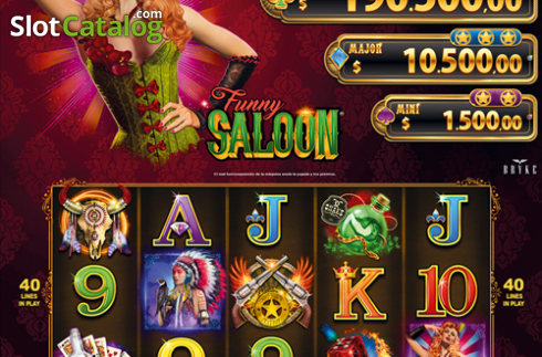 Скрин2. Funny Saloon слот