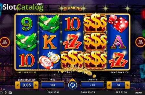 Скрин4. Royal Diamond (ZITRO) слот