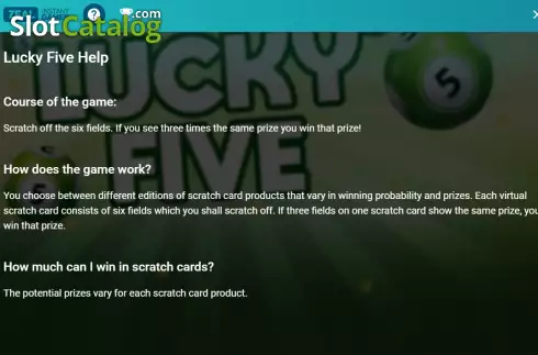 Скрин7. Lucky Five слот