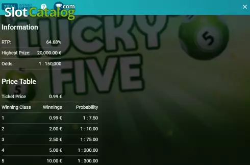 Скрин8. Lucky Five слот