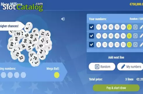 Скрин3. Instant Mega Millions слот