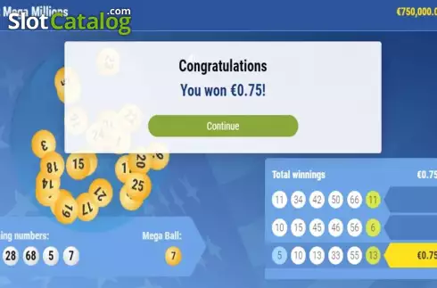 Скрин5. Instant Mega Millions слот