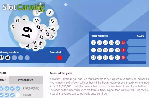 Скрин4. Instant Powerball слот