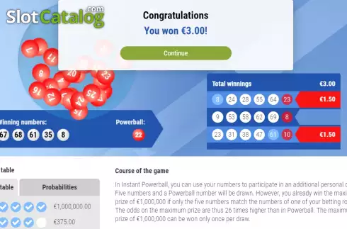 Скрин6. Instant Powerball слот