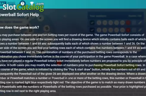 Скрин7. Instant Powerball слот