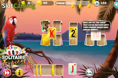 Скрин3. Solitaire Tropical слот