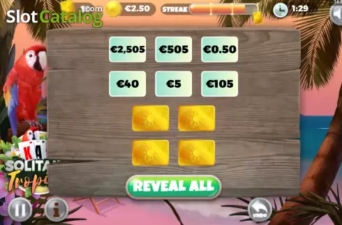 Скрин5. Solitaire Tropical слот