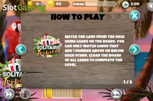 Скрин9. Solitaire Tropical слот