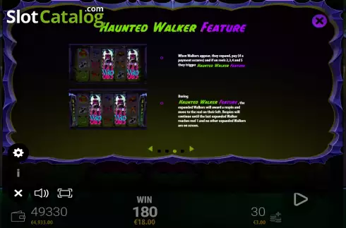 Скрин9. Haunted Walker слот
