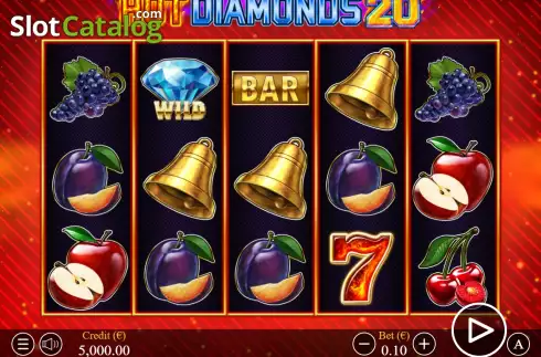 Скрин2. Hot Diamonds 20 слот