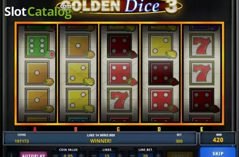 Скрин4. Golden Dice 3 слот