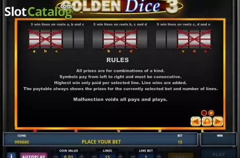 Скрин7. Golden Dice 3 слот