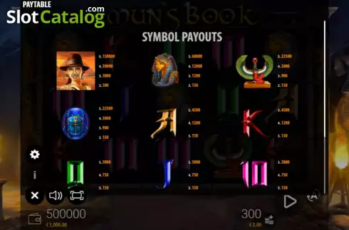 Скрин9. Amuns Book HD слот
