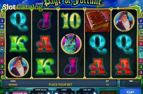 Скрин2. Page of Fortune Deluxe слот