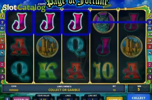 Скрин3. Page of Fortune Deluxe слот
