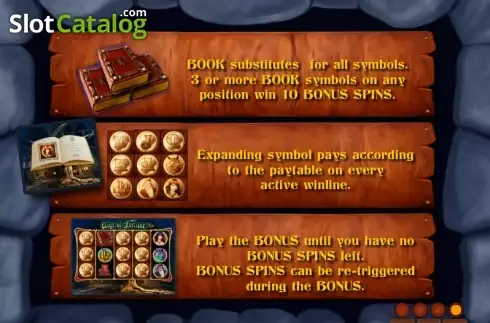 Скрин9. Page of Fortune Deluxe слот
