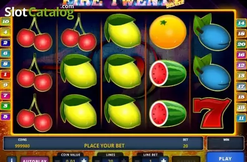 Скрин2. Fire Twenty Deluxe слот