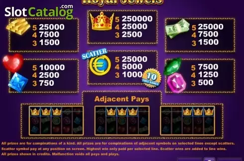Скрин6. Royal Jewels (Zeus Play) слот