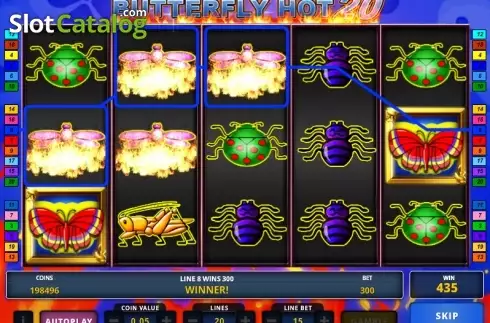 Скрин3. Butterfly Hot 20 слот
