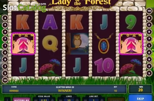 Скрин4. Lady of the Forest слот