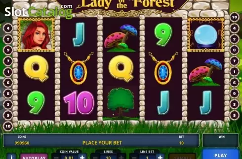 Скрин2. Lady of the Forest слот