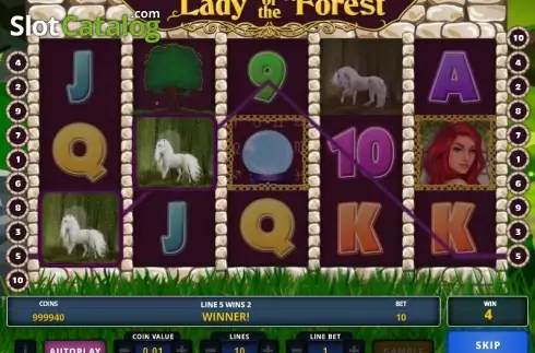 Скрин3. Lady of the Forest слот