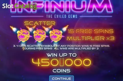 Скрин2. Infinium слот