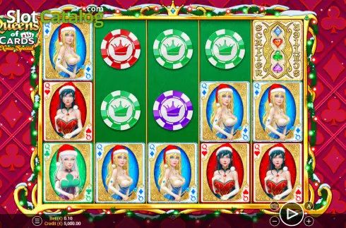 Скрин2. Queens of Cards: Xmas Special слот