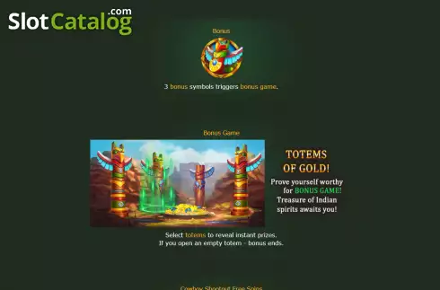 Скрин6. Totems of Gold слот