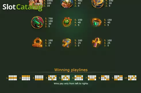 Скрин7. Book of Hor (Zillion Games) слот