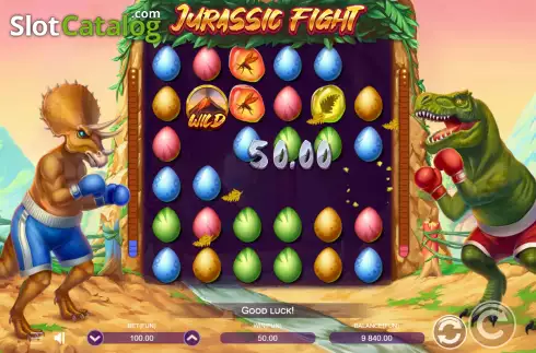 Скрин3. Jurassic Fight слот