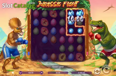 Скрин4. Jurassic Fight слот