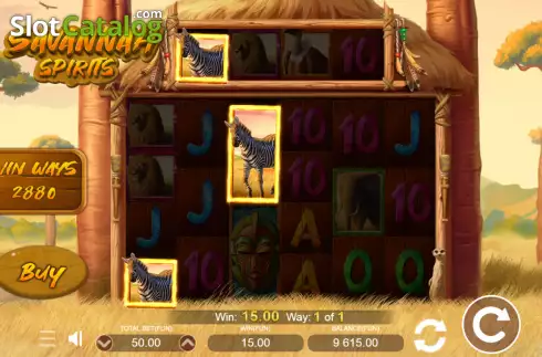 Скрин3. Savannah Spirits слот