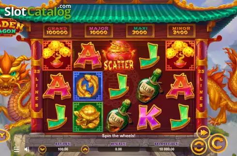 Скрин2. Golden Dragon (Zillion Games) слот